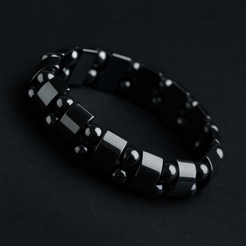 Magnetic Bracelet,Unisex Stylish Magnetic Black Stone Bracelet
