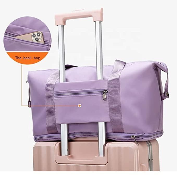 Foldable Travel Duffel lavender