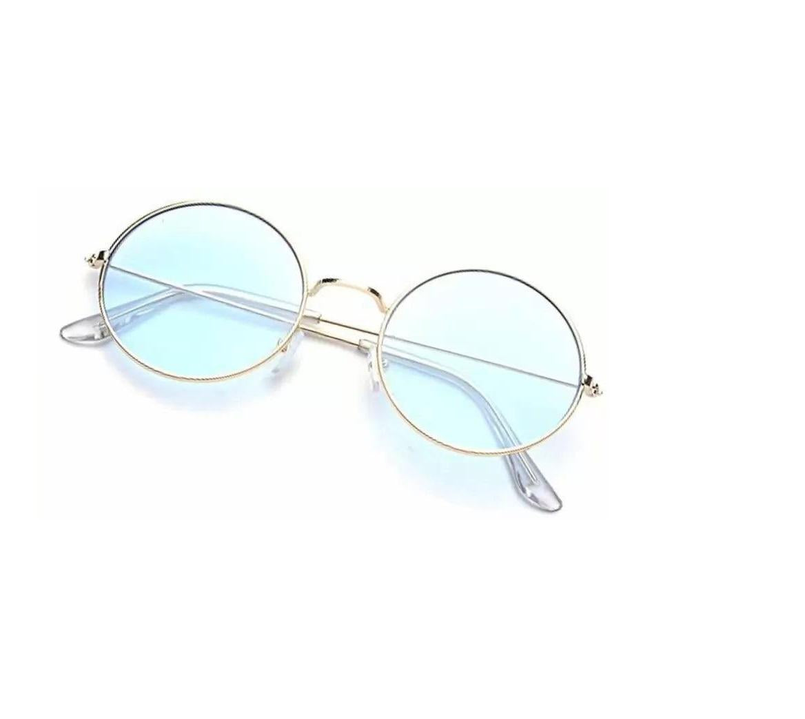 UV Protection Round Sunglasses (Blue)