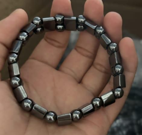 Magnetic Bracelet,Unisex Stylish Magnetic Black Stone Bracelet