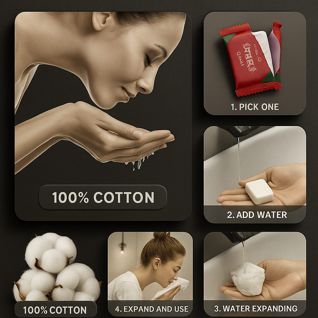 Magical Compressed Portable Tissues – Pack of 60
