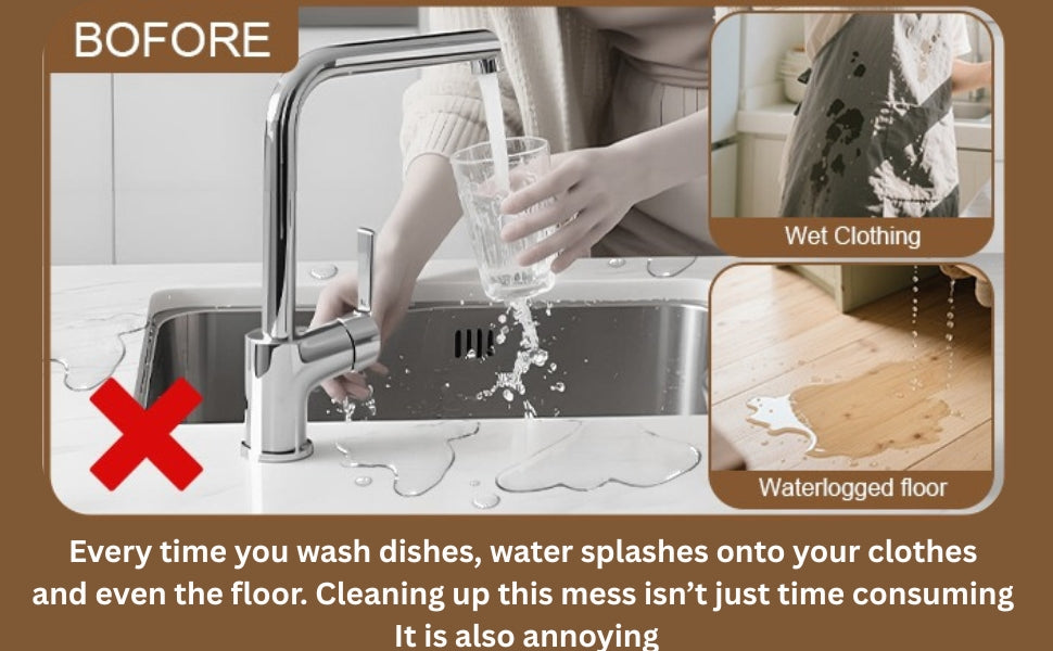 Etvieio Sink Anti-Splash Baffle