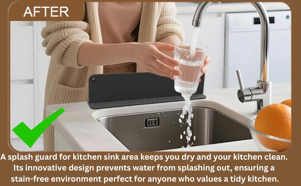 Etvieio Sink Anti-Splash Baffle