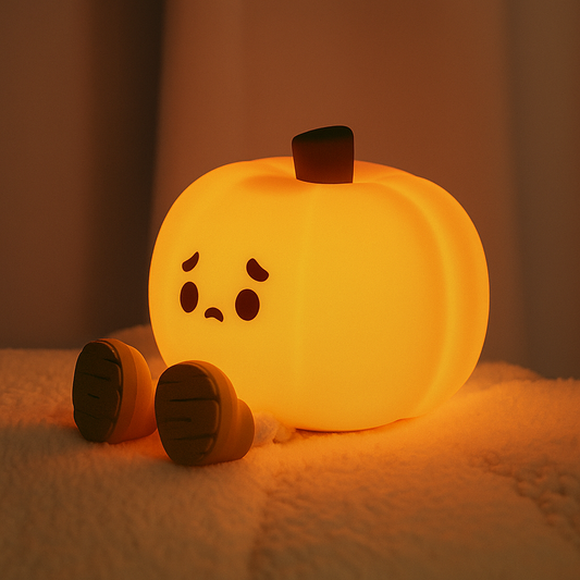 Sad Pumpkin Silicone Lamp