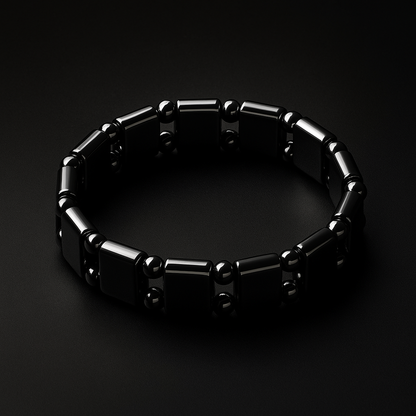 Magnetic Bracelet,Unisex Stylish Magnetic Black Stone Bracelet