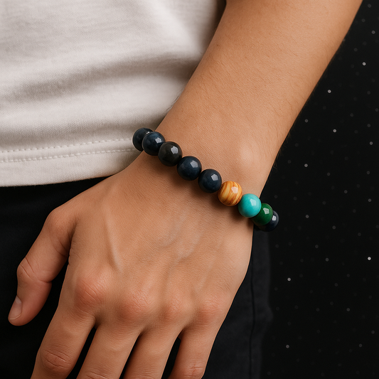 Galaxy Gem Beads Bracelet