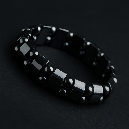 Magnetic Bracelet,Unisex Stylish Magnetic Black Stone Bracelet