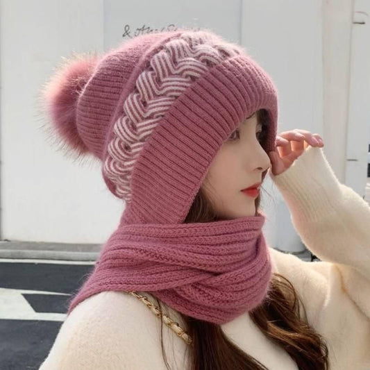 Krystle™ One-Piece Knitted Winter Protection Hood