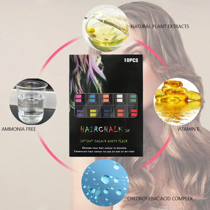 ColorSplash™ Hair Chalk Coluor Comb