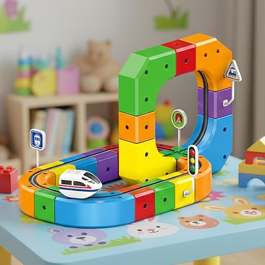 3D Smart Train Circuit Set (50+ Piece)