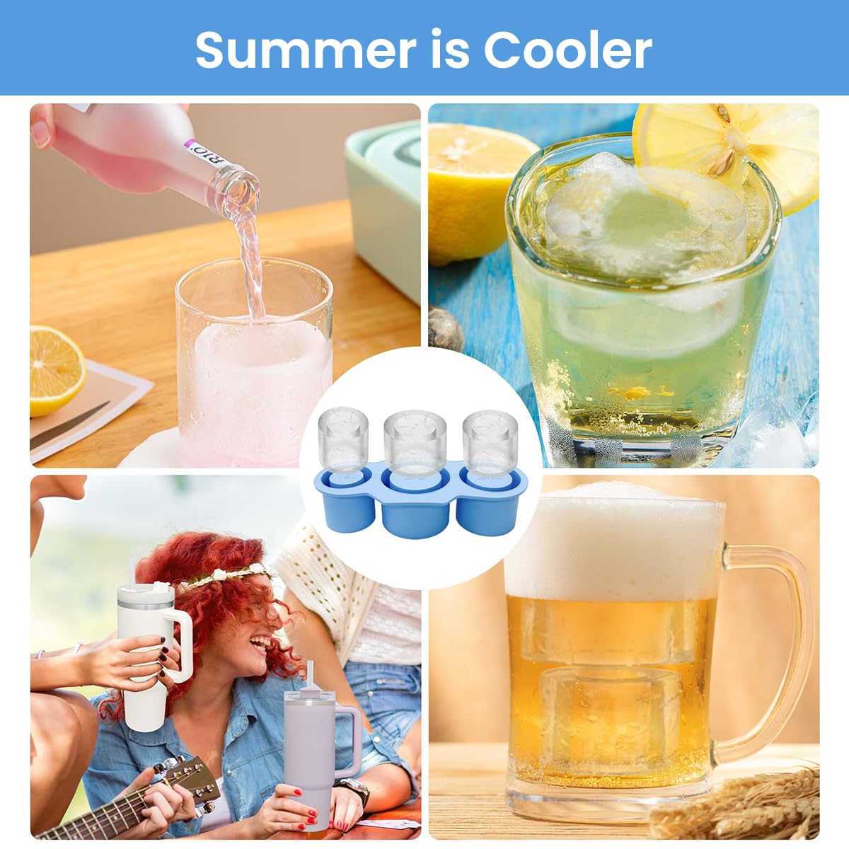 CoolFreeze™ Silicone Ice Mold for Tumblers ❄️
