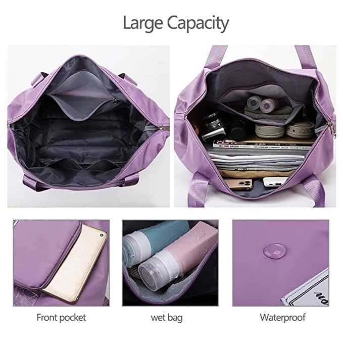 Foldable Travel Duffel lavender