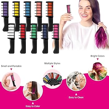 ColorSplash™ Hair Chalk Coluor Comb
