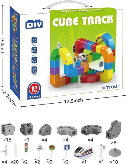 3D Smart Train Circuit Set (80+ Piece)