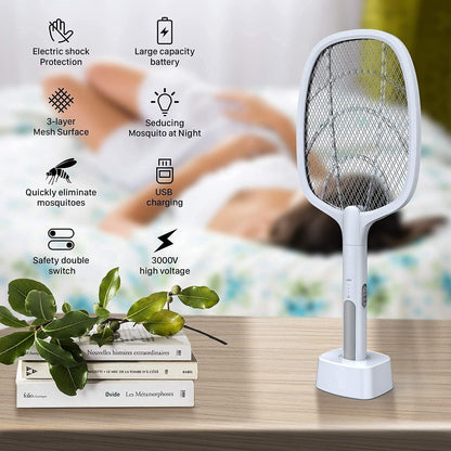 ⚡ EcoZap™ Wireless Mosquito & Insect Killer Racket ⚡