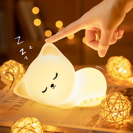 DreamyPaws™ Remote Control Sleeping Kitty Night Lamp