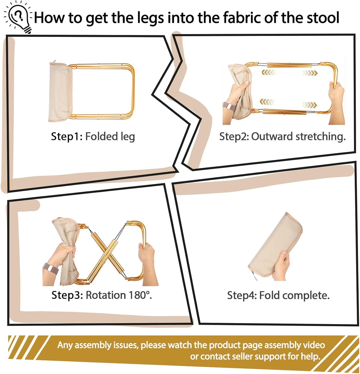 Portable Folding Stool – Lightweight, Durable & Compact
