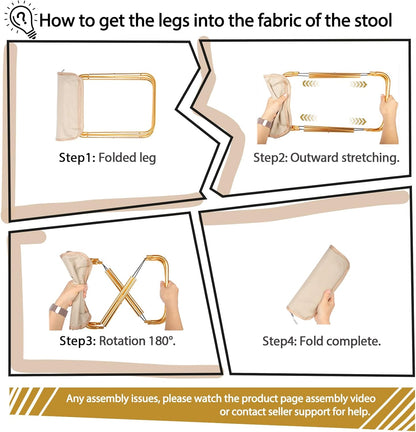 Portable Folding Stool – Lightweight, Durable & Compact