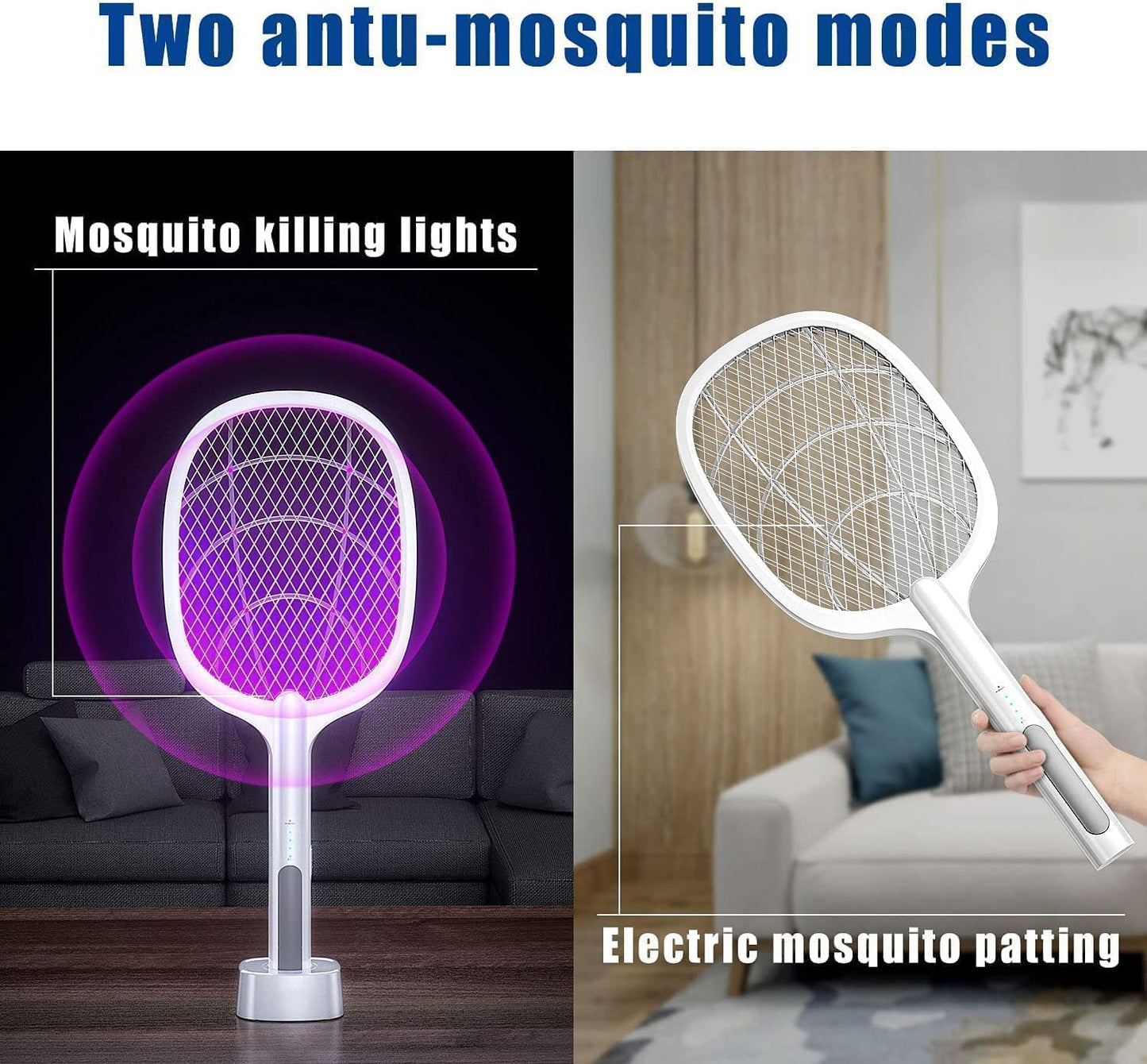 ⚡ EcoZap™ Wireless Mosquito & Insect Killer Racket ⚡