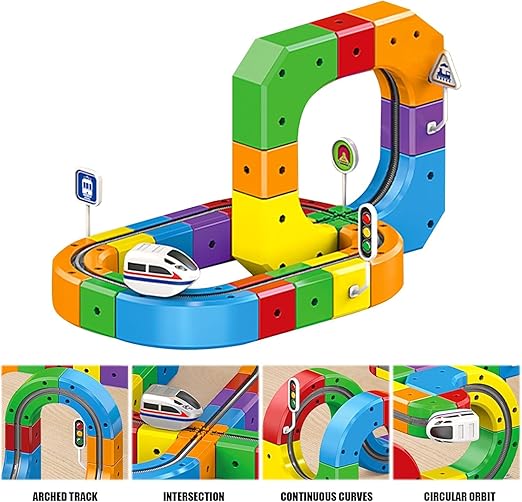 3D Smart Train Circuit Set (50+ Piece)