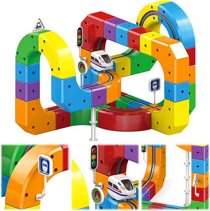 3D Smart Train Circuit Set (80+ Piece)