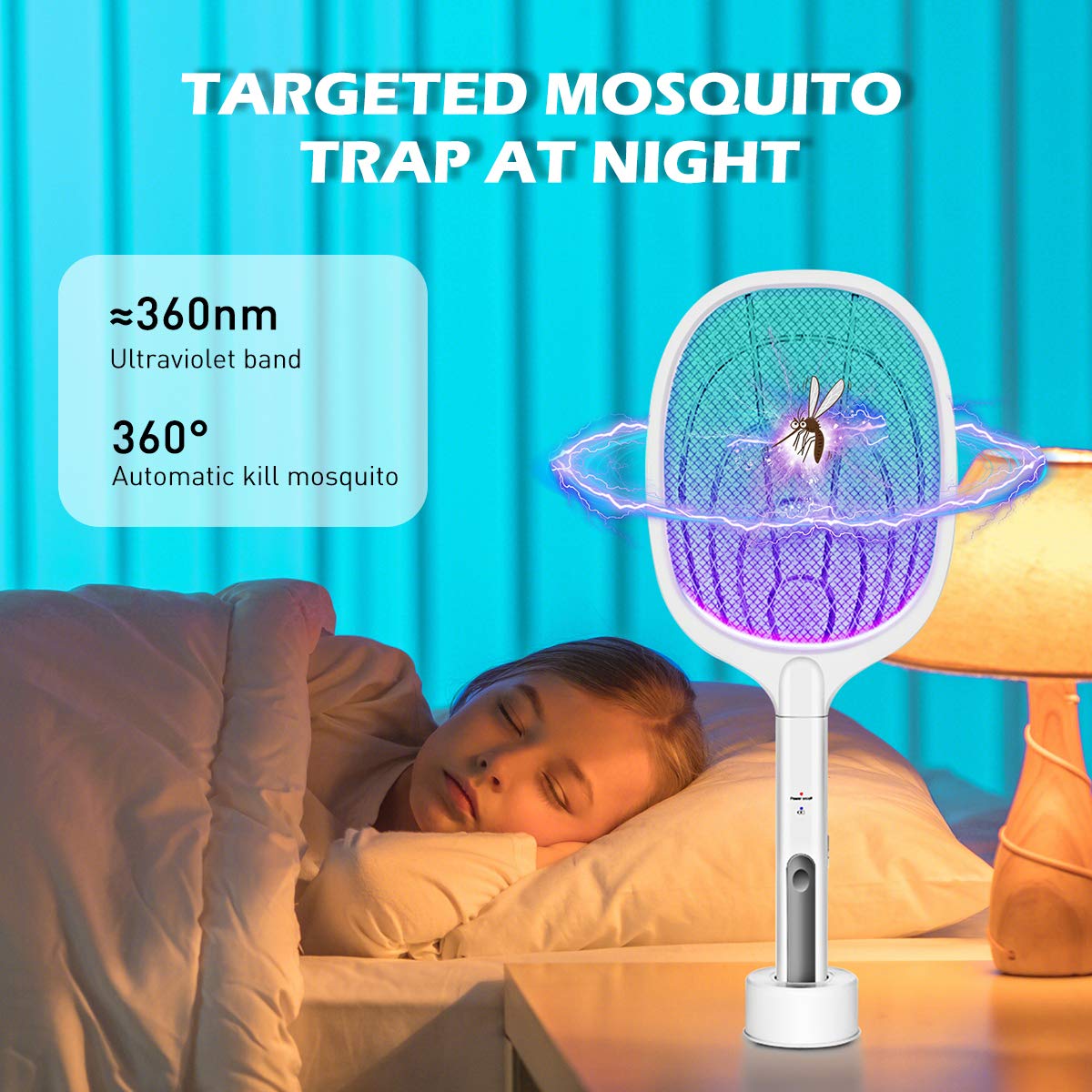 ⚡ EcoZap™ Wireless Mosquito & Insect Killer Racket ⚡