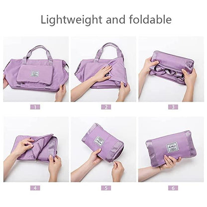 Foldable Travel Duffel lavender