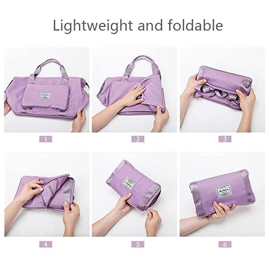 Foldable Travel Duffel lavender