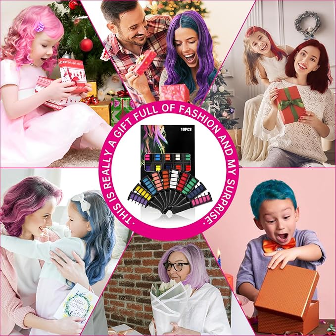 ColorSplash™ Hair Chalk Coluor Comb