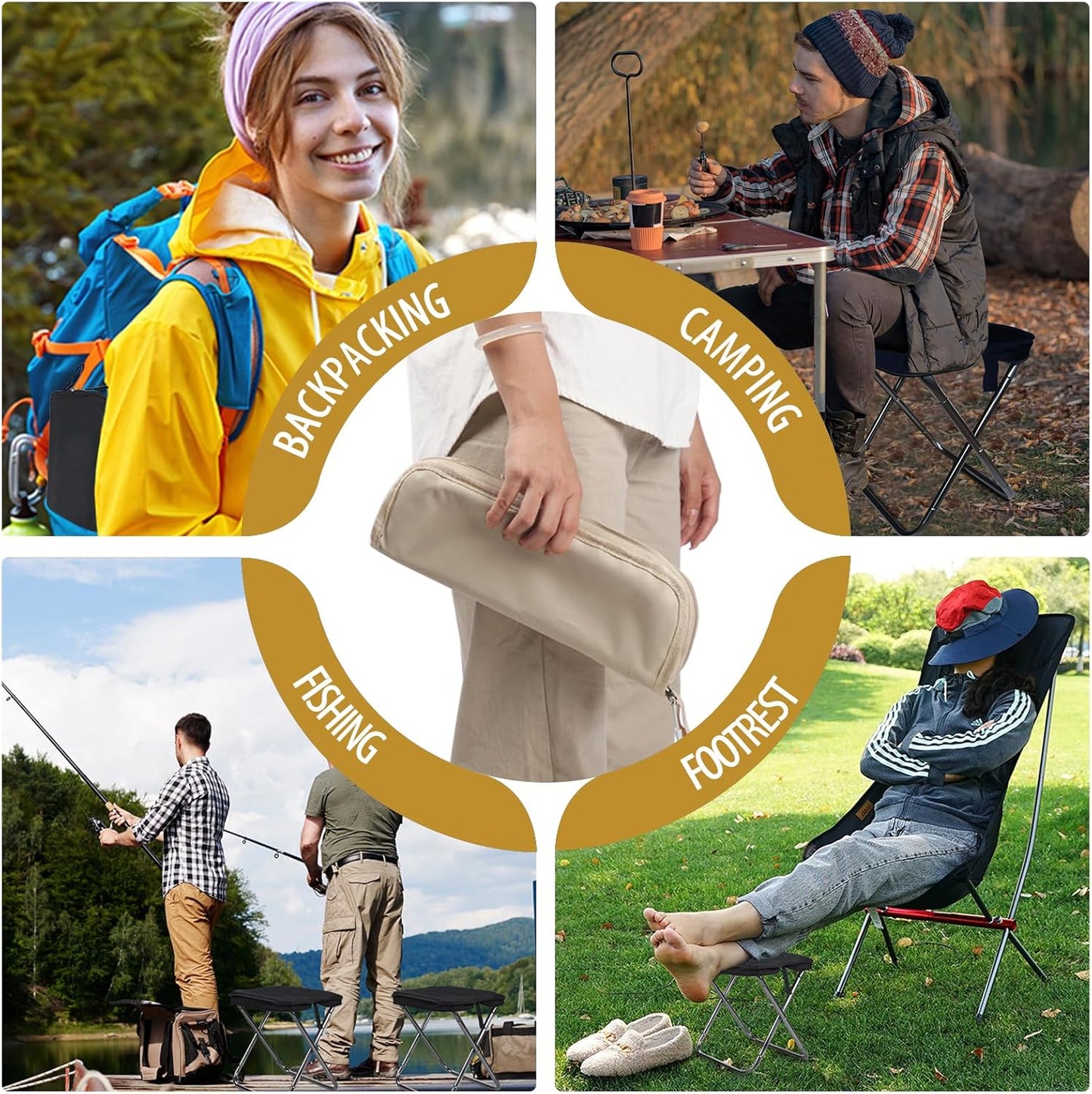 Portable Folding Stool – Lightweight, Durable & Compact
