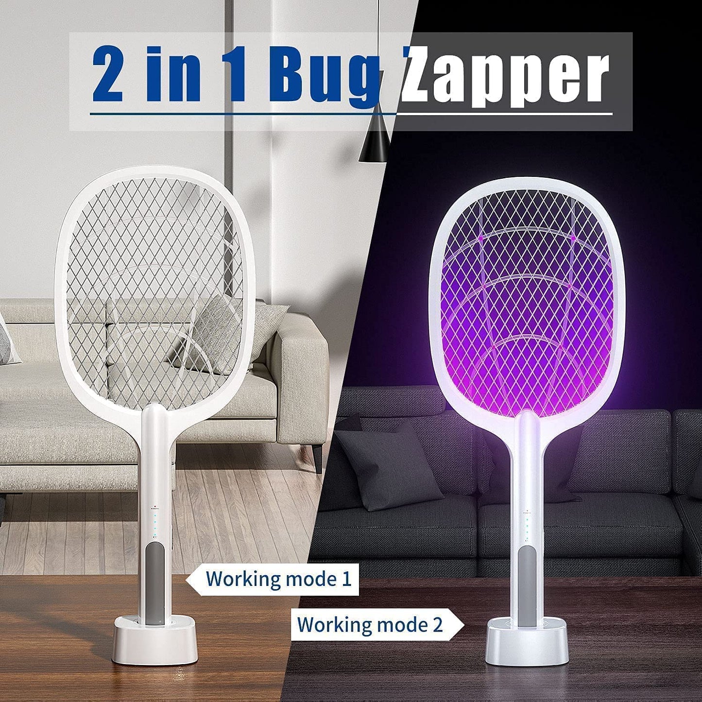 ⚡ EcoZap™ Wireless Mosquito & Insect Killer Racket ⚡
