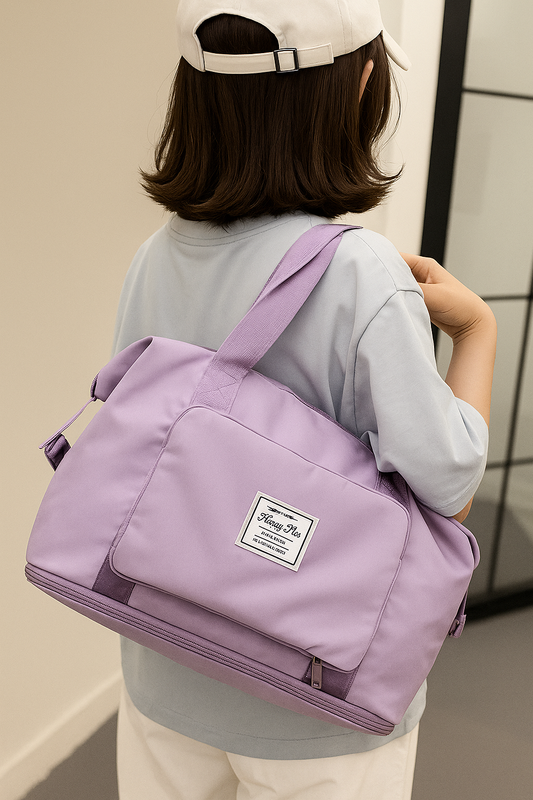 Foldable Travel Duffel lavender