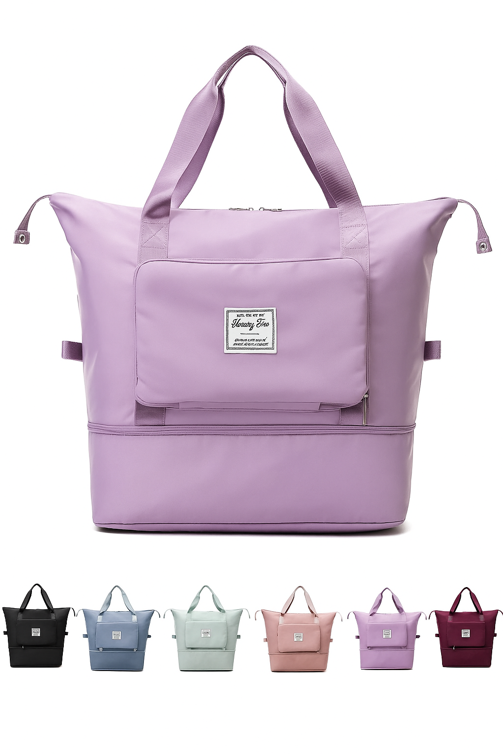 Foldable Travel Duffel lavender