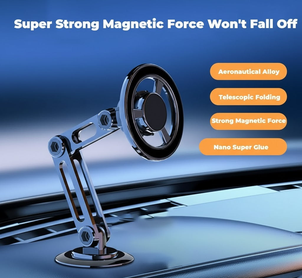 Universal 360° PRO Phone Holder – Magnetic & Foldable