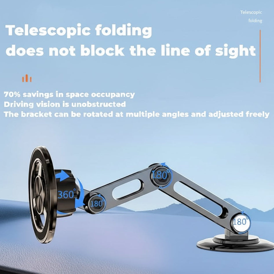 Universal 360° PRO Phone Holder – Magnetic & Foldable