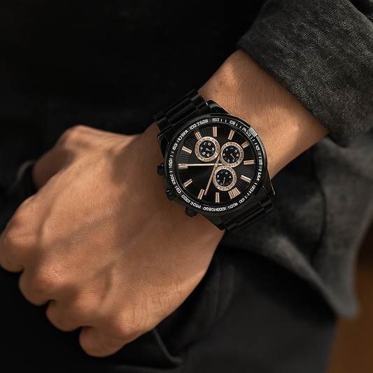 Stainless Steel Analog Watch For Men