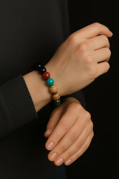 Galaxy Gem Beads Bracelet