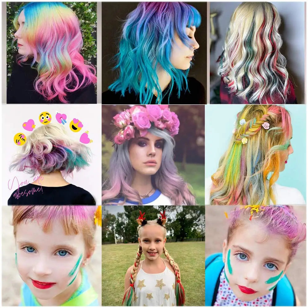 ColorSplash™ Hair Chalk Coluor Comb