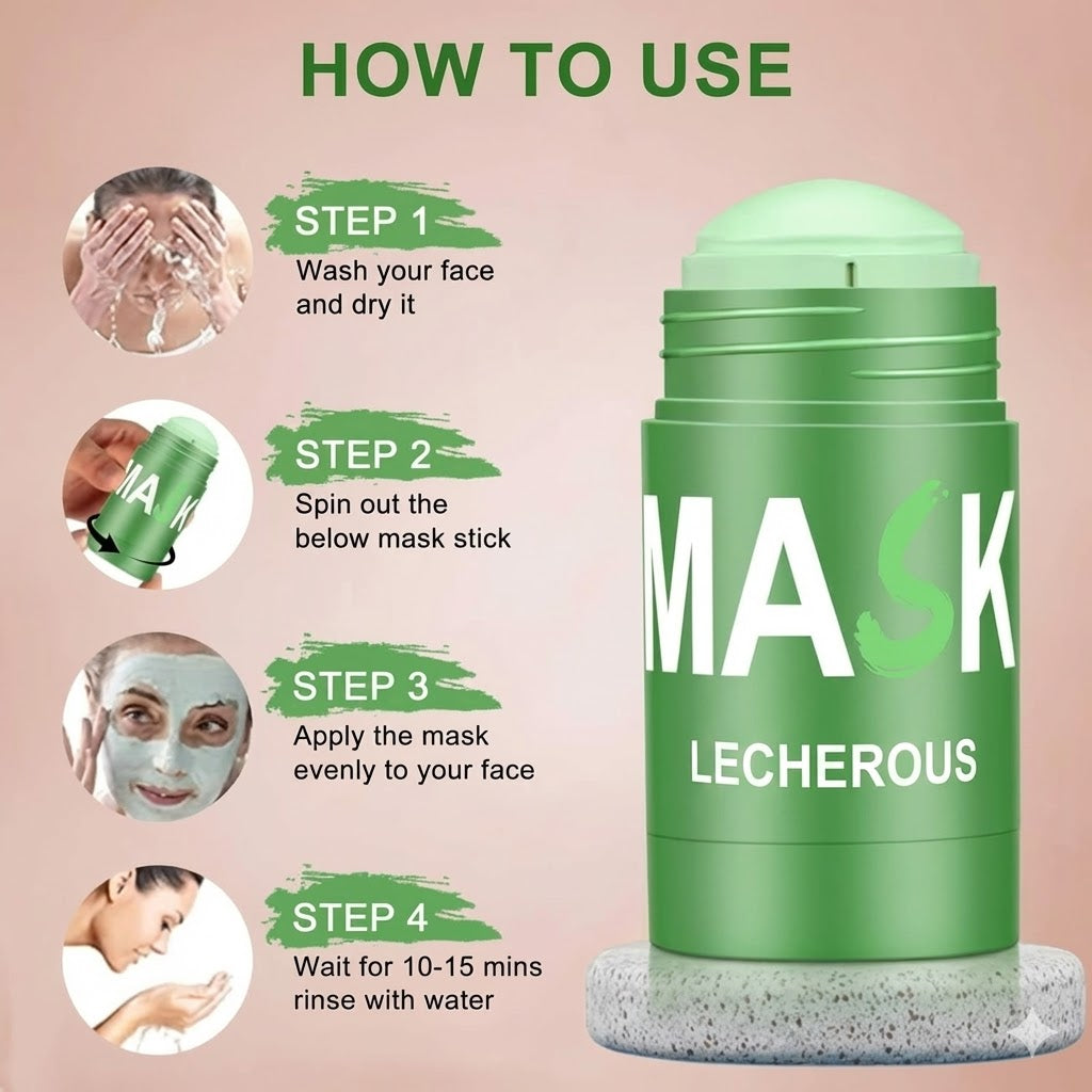 Lecherous™ Green Tea Cleansing Mask Stick 🌿