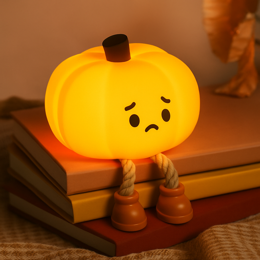 Sad Pumpkin Silicone Lamp
