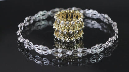Stretchable 2 In 1 Ring Bracelet(Assorted)