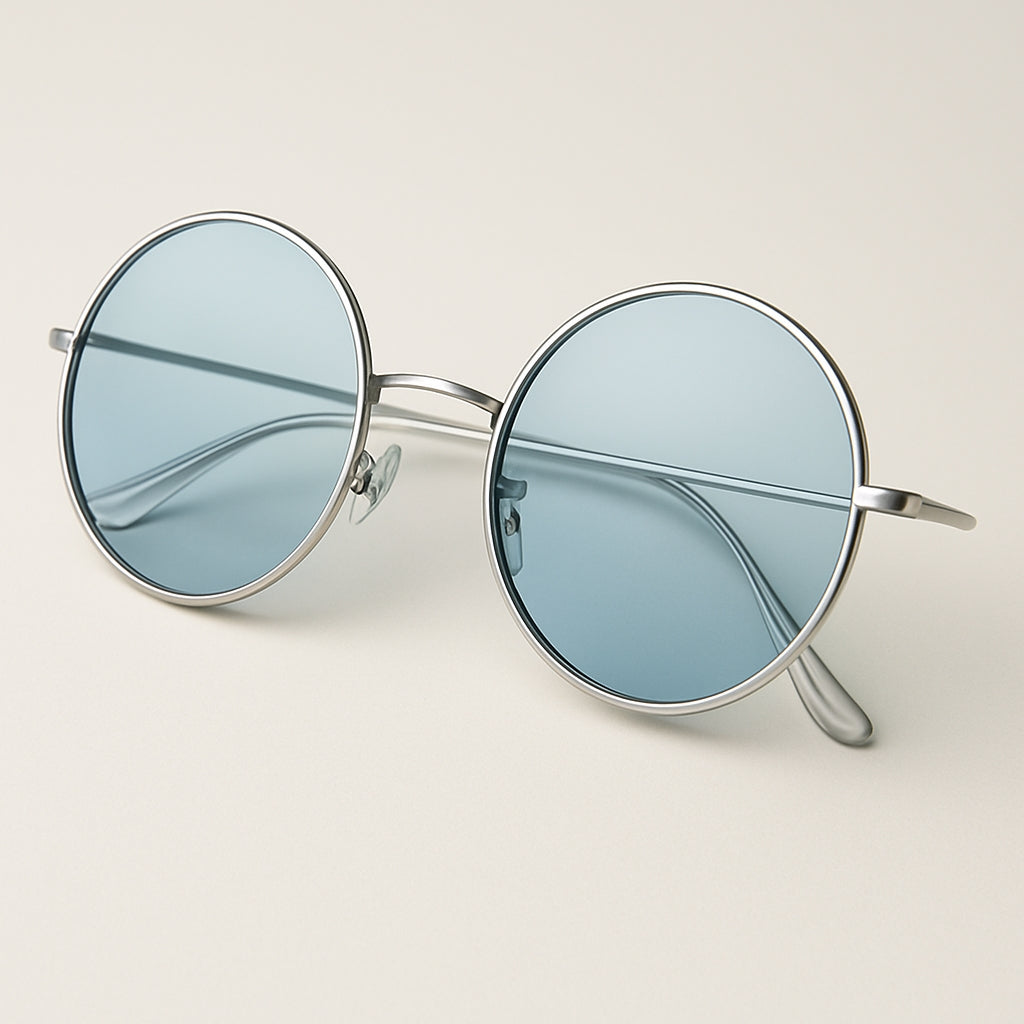 UV Protection Round Sunglasses (Blue)